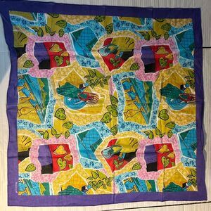 Echo Colorful Geometric Pattern Scarf 30 x 30